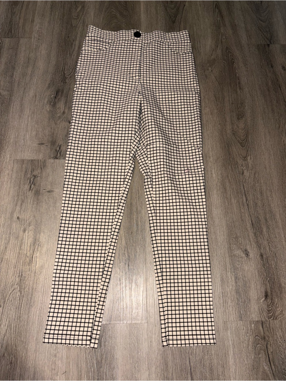Zara | Cream Plaid Pants
